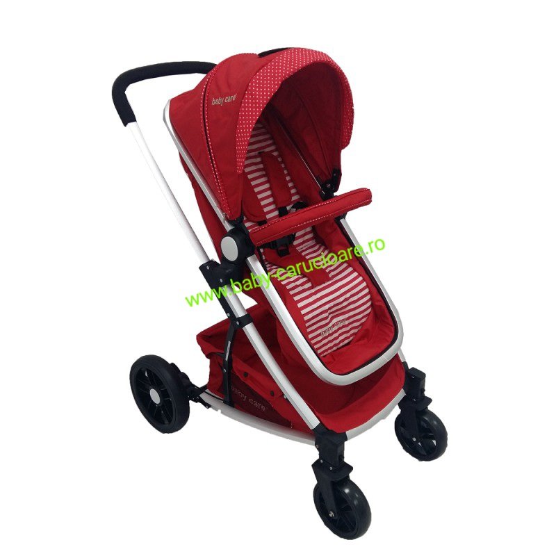 Carucior nou nascut 3 in 1 Baby Care YK 18-19 Rosu